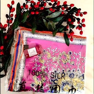 NWT- 100% Silk Scarf